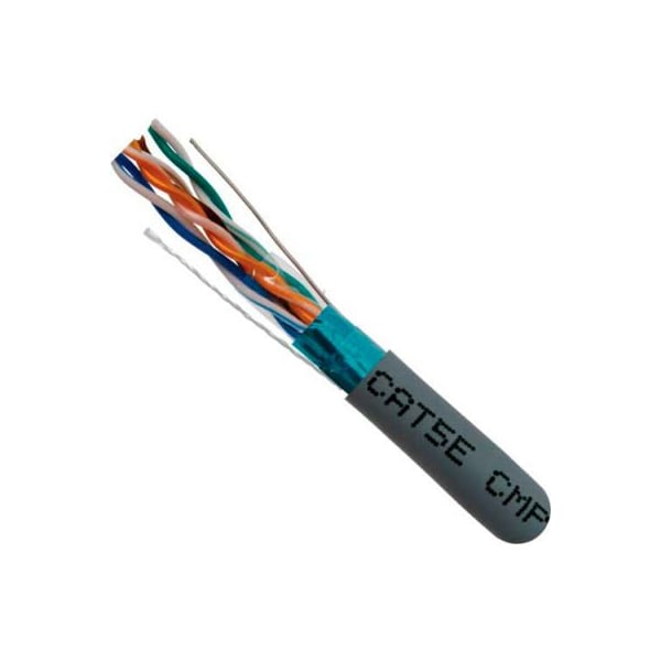 Chiptech, Inc Dba Vertical Cable Vertical Cable, 057-477/S/P/GY, Cat 5E STP 1000' 4 Pair Bulk Gray-Plenum Jacket AWG24 Bare Copper 057-477/S/P/GY - main